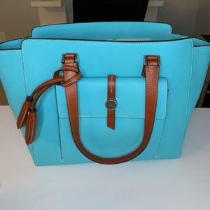 Dooney & Bourke Mint Saffiano Leather East West Shopper